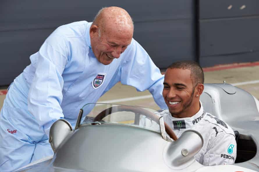 Lewis Hamilton (right) has paid tribute to his friend, Stirling Moss.