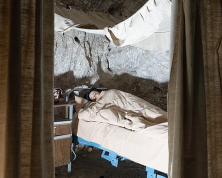 Patient on a bed