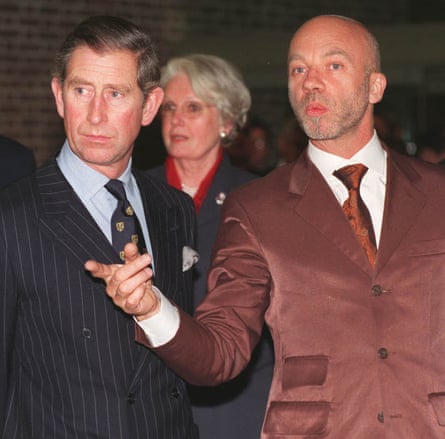 Coates with Prince Charles during the opening of a new extension of the Geffrye Museum in east London.