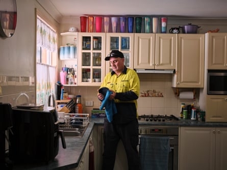 Shane McClymont in the kitchen of his Doonside home in western Sydney