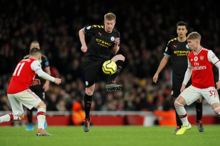 Kevin De Bruyne was in imperious form at the Emirates