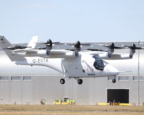 Vertical Aerospace’s Valo electric VTOL aircraft at the Farnborough international airshow