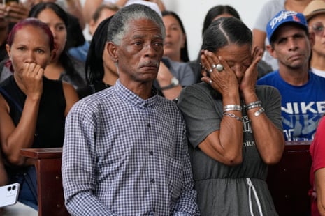Relatives of the Venezuelan soldiers killed