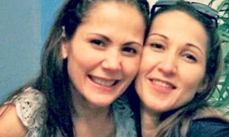 Maria Moynihan (right) with her film actor sister Maritoni Fernandez