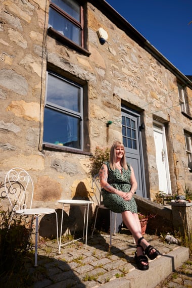 Zoë Males outside her property in Trefor, Gwynedd