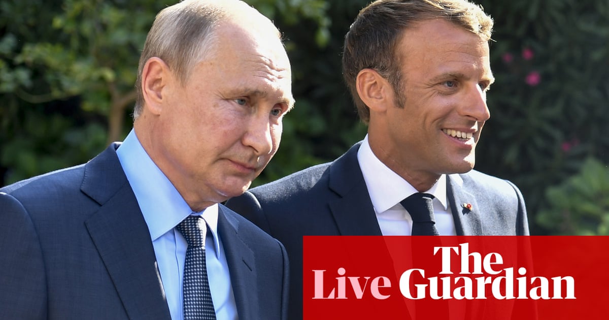Ukraine crisis: Macron heads for talks with Putin, while Scholz and Biden meet in DC – live coverage