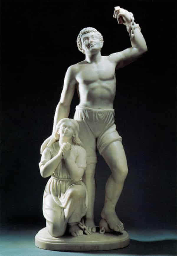 Free forever. ' Marble sculpture by Edmonia Lewis, 1867