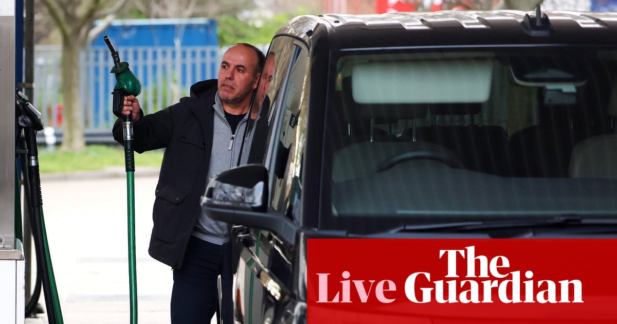 UK inflation climbs to 3.3%, driven by largest increase in fuel prices in over three years – business live