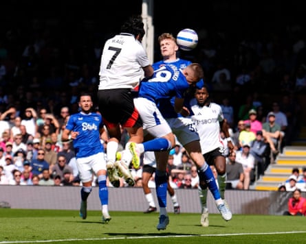 Raúl Jiménez opens the scoring for Fulham with a thumping header.