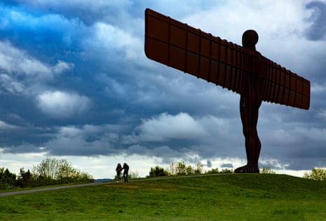 The Angel of the North in Gateshead, Tyne and Wear