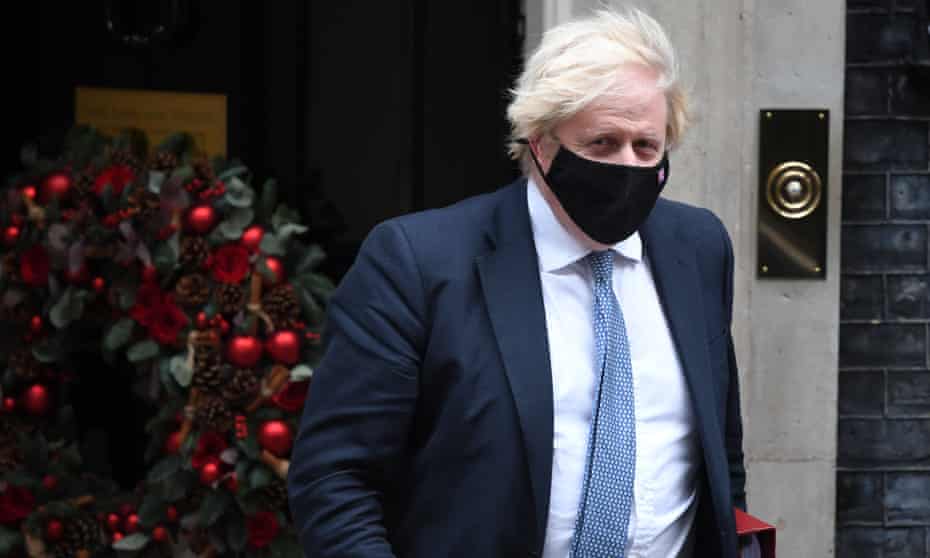 Boris Johnson leaving No 10 Downing Street