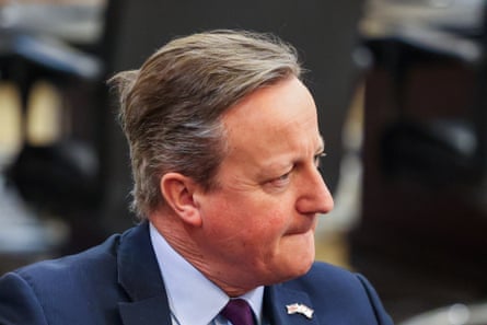 British foreign secretary David Cameron