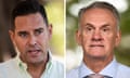 Composite image independent NSW MP Alex Greenwich and former NSW One Nation leader Mark Latham