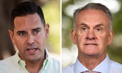 Independent NSW MP for Sydney Alex Greenwich (left) and the state’s One Nation leader Mark Latham.