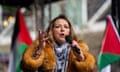 Charlotte Church, the singer and activist, speaks during a London rally in support of Gaza in March.