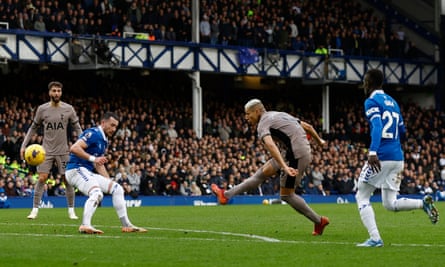 Richarlison scores his second goal of the game against his former club Everton