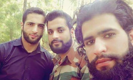 Picture of Burhan Wani (L) and his successor as the head of Hizbul Mujahideen, Zakir Musa (R). Location and date unknown.