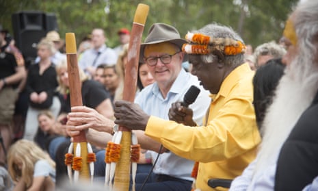 Prime Minister Anthony Albanese during the Garma Festival in northeast Arnhem Land
