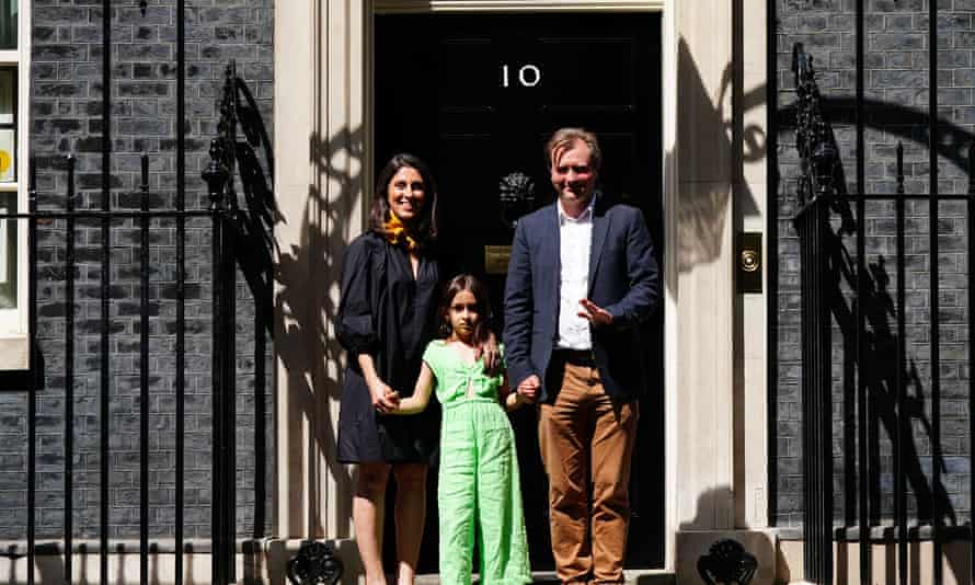 Nazanin Zaghari-Ratcliffe with her husband Richard Ratcliffe, daughter Gabriella leaving 10 Downing Street, central London, after a meeting with Prime Minister Boris Johnson.