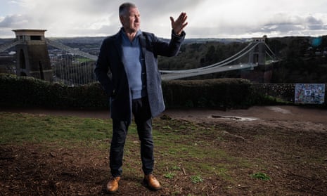 Bristol City’s manager, Nigel Pearson, pictured near the Clifton Suspension Bridge last week.