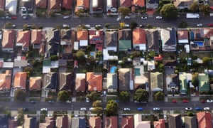 Homes from the air in Sydney