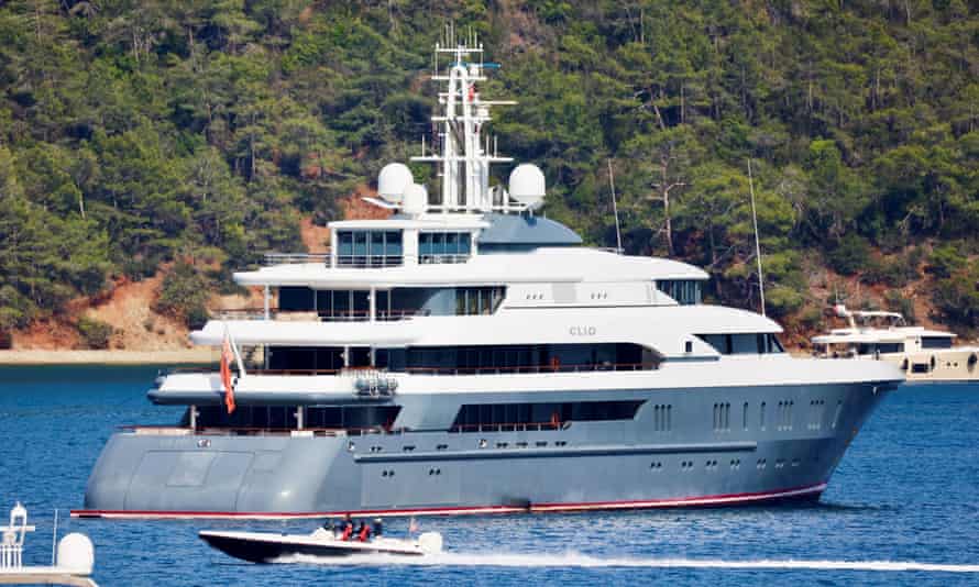 Russia-Ukraine war: Moscow attacks UK’s ‘anti-Russian hysteria’; Zelenskiy and Johnson discuss Mariupol situation – live | Russia 1 The superyacht Clio, which is linked to Russian aluminium tycoon Oleg Deripaska.