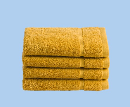 Boost the bathroom - mustardy/orange towels