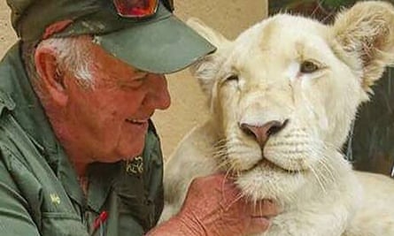 West Mathewson was killed by two of his lions during a walk around the lodge he ran, South African police said.