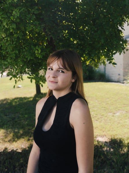 Woman poses for portrait