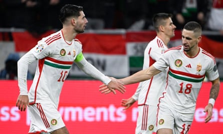 Dominik Szoboszlai (left) scored twice as Hungary ended their campaign with a 3-1 win.
