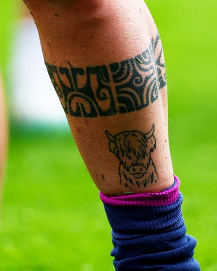 The tattoos of Lana Skeldon of Scotland.