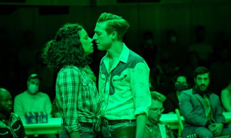 Anoushka Lucas and Arthur Darvill in Oklahoma! at the Young Vic.