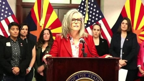 'A dark day': Arizona governor condemns ruling on near-total abortion ban – video