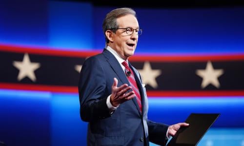 Moderator Chris Wallace Criticized As Biden Drowned Out By Trump In Debate Us News The Guardian