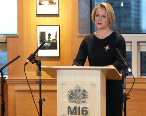 The new head of Britain's MI6, Blaise Metreweli makes her first public speech in London.