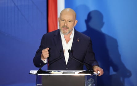 a man speaking