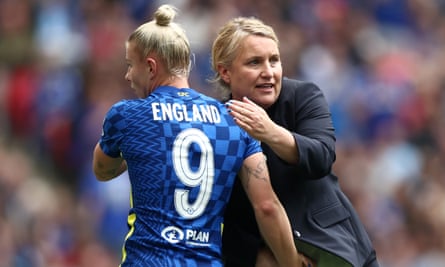 Bethany England with Emma Hayes during their time together at Chelsea