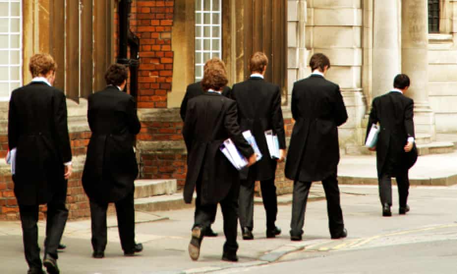 Eton College boys, pictured in 2007. A survey of 10,000 TV industry workers found 14% went to independent or fee-paying schools, double the national average of 7%. 
