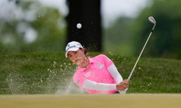 Minjee Lee, of&nbsp;Australia, hits out of the sand on the third hole during the final round of the U.S. Women's Open golf tournament at Lancaster Country Club, Sunday, June 2, 2024, in Lancaster, Pa. (AP Photo/Matt Rourke)