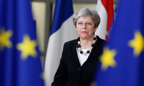 Theresa May arrives for the second day of the European Council meeting in Brussels, Belgium, 23 March 2018. 