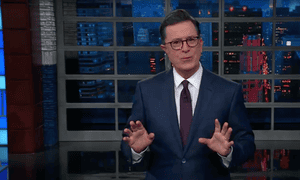 Stephen Colbert: ‘Internal strife is tearing the republican party apart at the seams. It’s like a new civil war, only this time neither side is trying to help black people.’