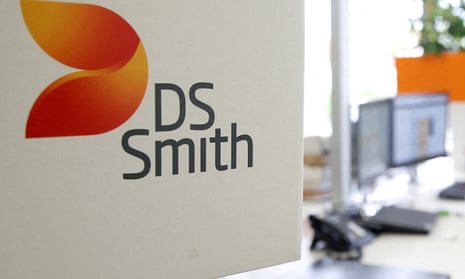 The DS Smith logo in an office