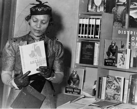 Hurston at a book fair in New York, circa 1937.