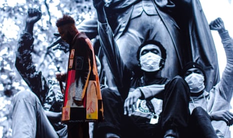 Kojey Radical performing at the Mobo awards.