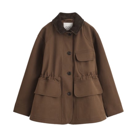 Cos SUEDE-COLLAR FIELD JACKET