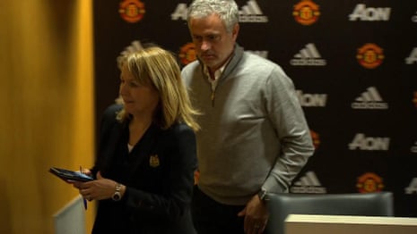 José Mourinho press conference lasts just 10 seconds after Manchester United win – video
