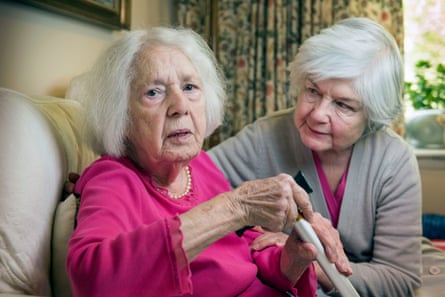 Thelma Field, 98, with her daughter Frances Stone, 78.