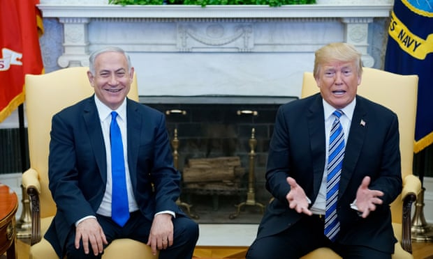 Benjamin Netanyahu and Donald Trump. US/Palestine relations have deteriorated since the Washington announced its Israeli embassy would move to Jerusalem. 