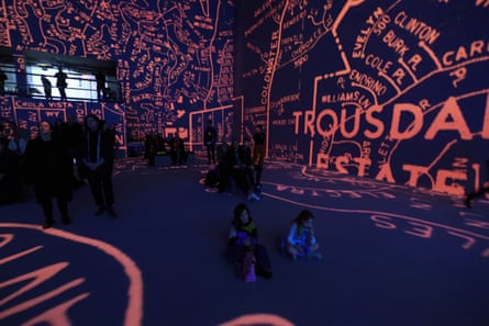 Projection: A colour-treated abstraction of Mulholland Drive unique to the show and created in collaboration with the director as part of the evolution of the projection.