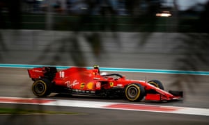 Ferrari’s Charles Leclerc drives